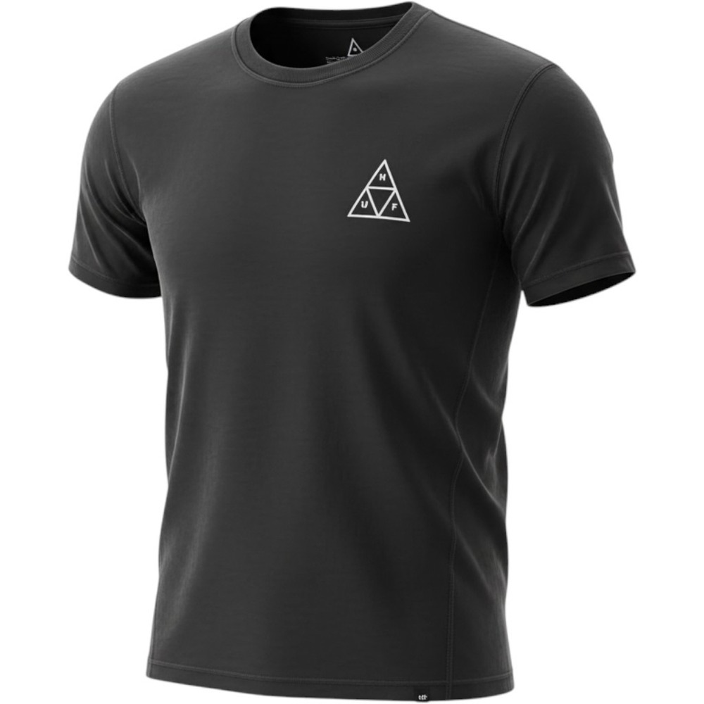 HUF Good Trips Triangle Graphic T-Shirt Mens Small Black TS00265 NWT